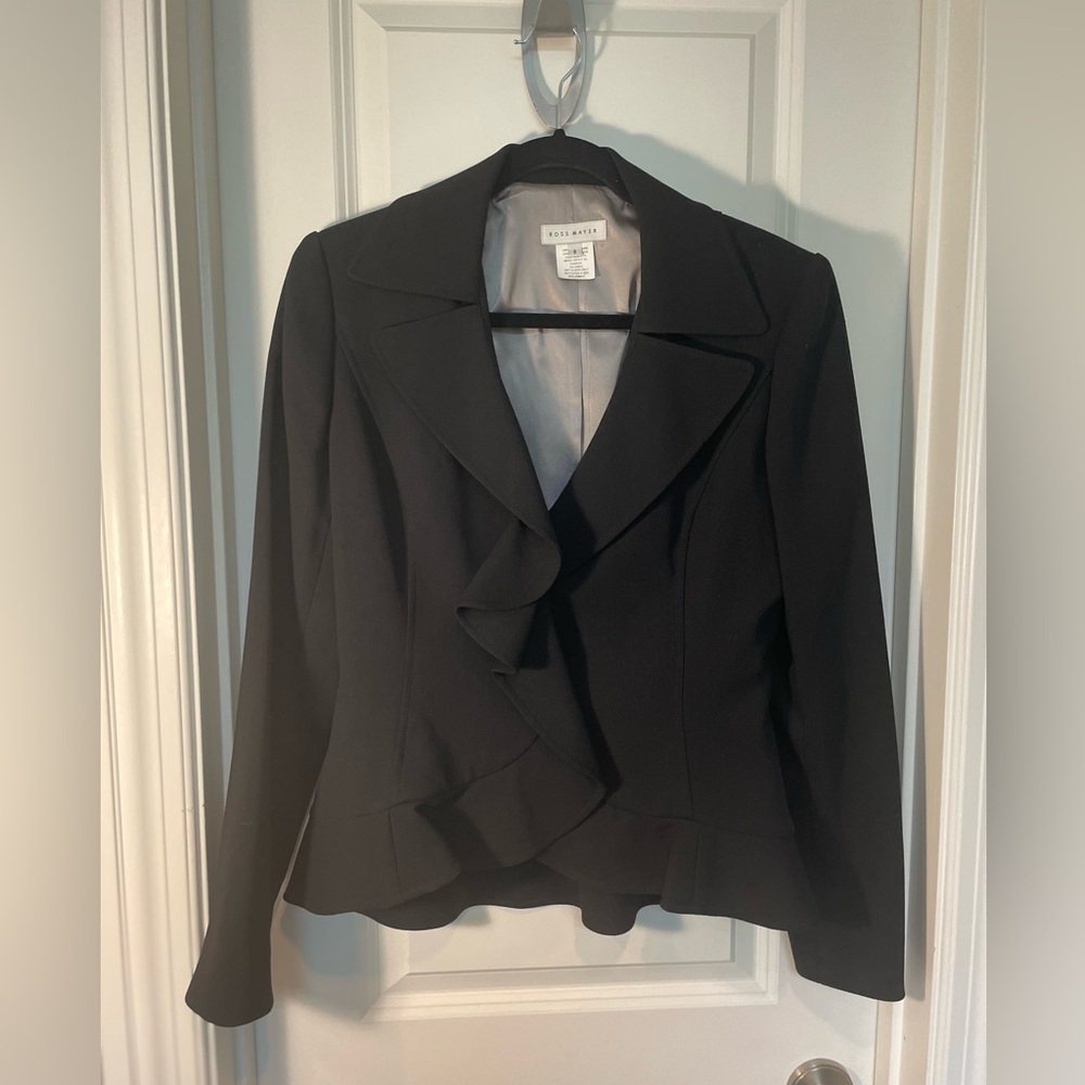 Ross Mayer Ruffle Blazer